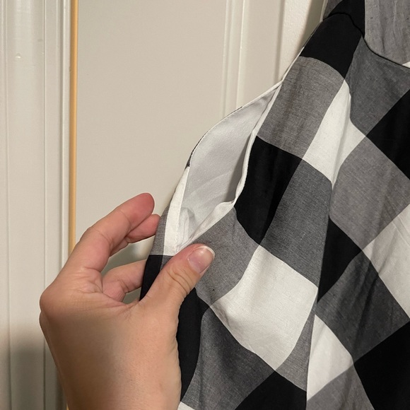 Boston Proper NWOT Gingham wrap belt maxi dress sz Small - Picture 6 of 9